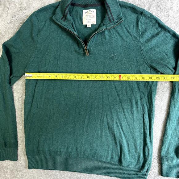 Fat Face Forest Green Quarter Zip Sweater Men’s Size L - Picture 6 of 9